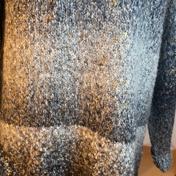 Jana sweater- black and grey w/gold flecks - Picture 4 of 10